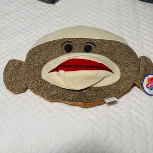 Pluse size sock monkey face